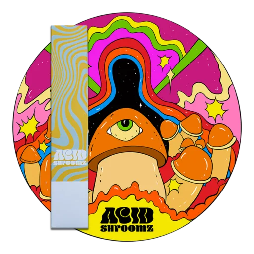 acid shroomz penis envy liquid culture logo packaging magic mushrooms